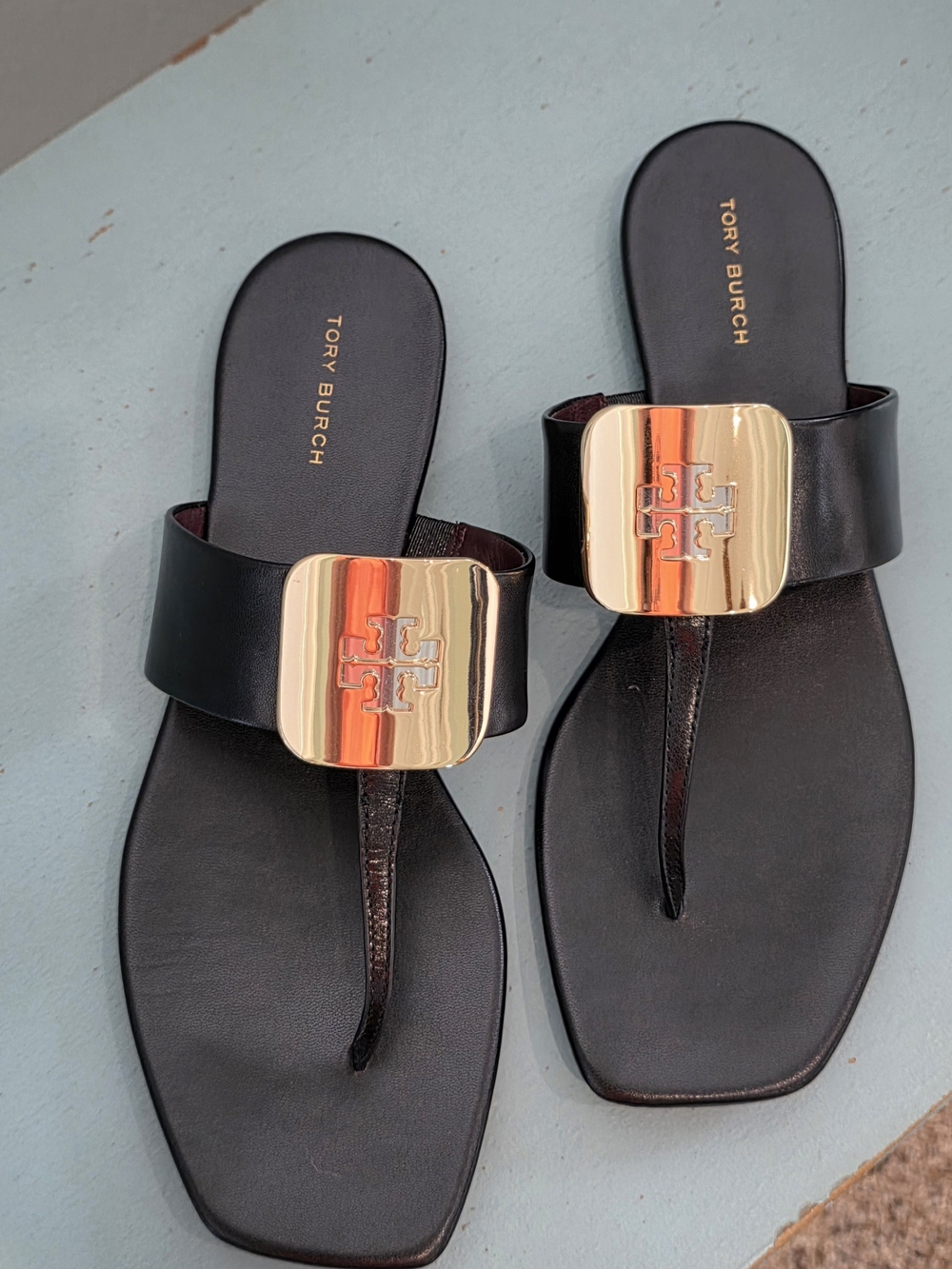 Tory Burch Black Georgia Sandals